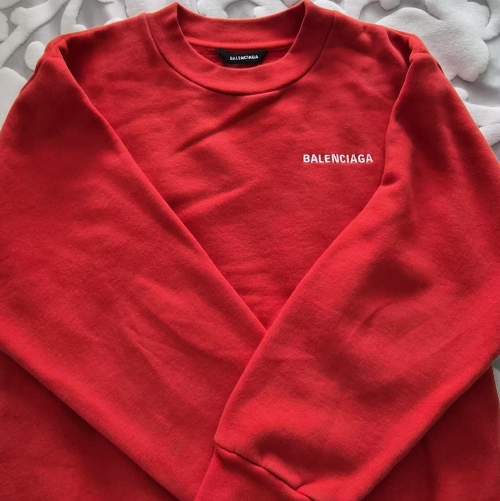 Balenciaga Red Sweatshirt